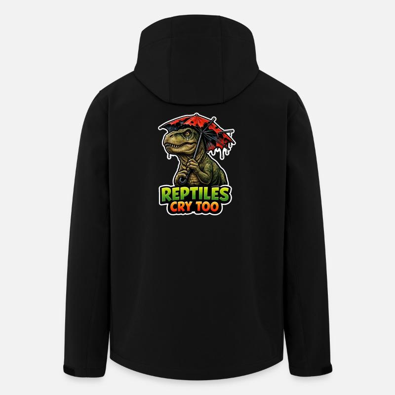 Dinosaure emo, Dino triste, Émotif - Veste softshell homme en polyester recyclé Stanley/Stella - noir