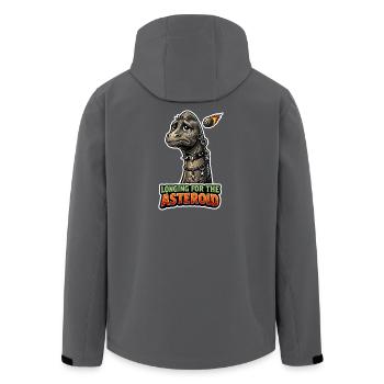 Dinosaure emo, Dino triste, Émotif - Veste softshell homme en polyester recyclé Stanley/Stella - noir - Dos - AI Model Male 185 light (185cm)