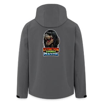 Emo-dinosaurier, Trauriger Dino, Emotionaler - Recycelte Männer Softshell-Jacke von Stanley/Stella - Anthrazit - Hinten - AI Model Male 185 light (185cm)