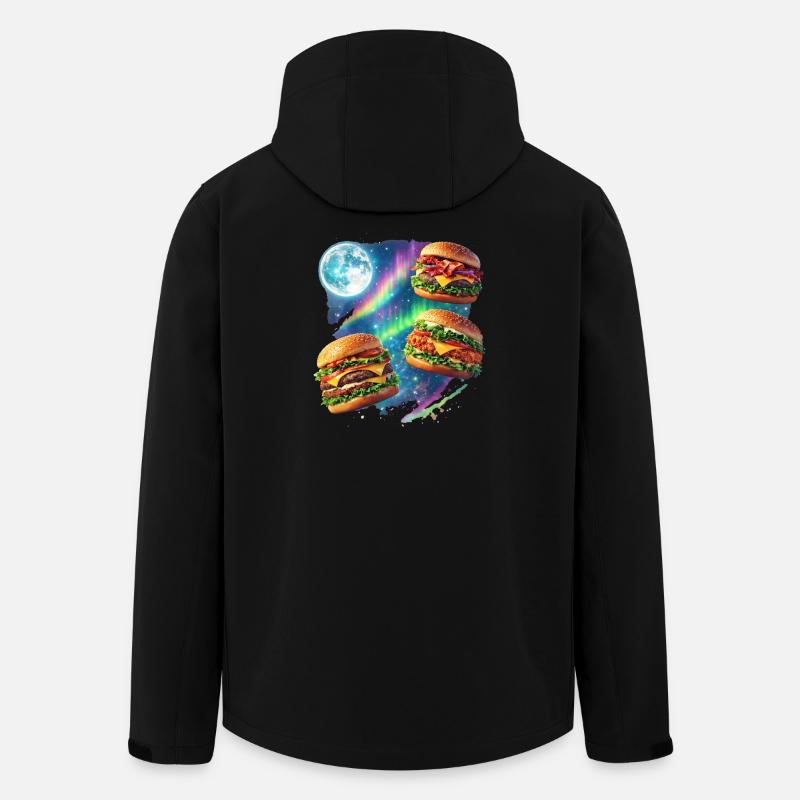 Space Burger Symphony - Men’s Recycled Softshell Jacket by Stanley/Stella - black