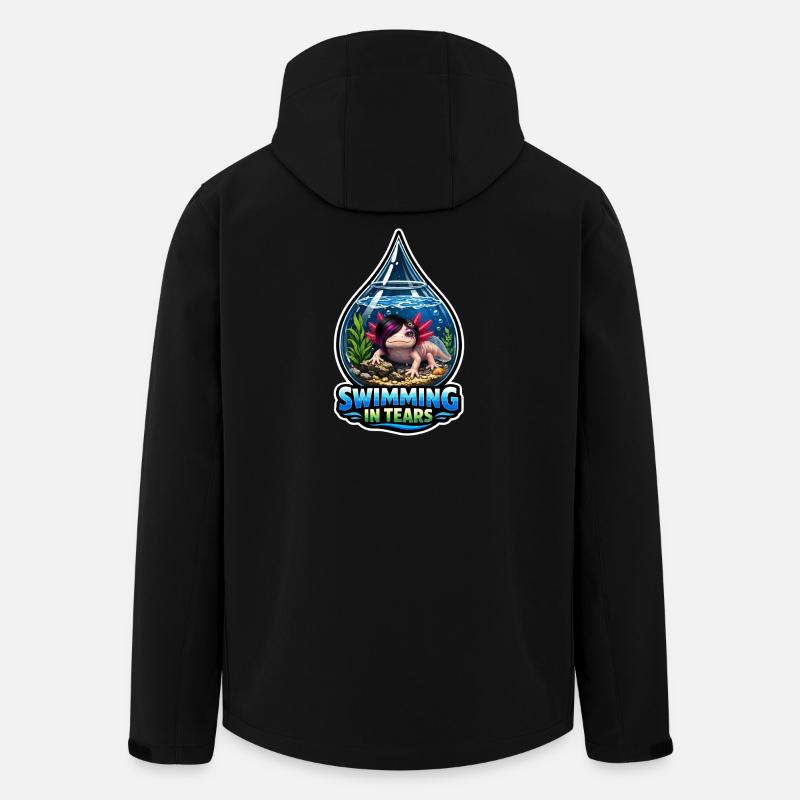 Axolotl lover, Cute Axolotl, Funny - Men’s Recycled Softshell Jacket by Stanley/Stella - black