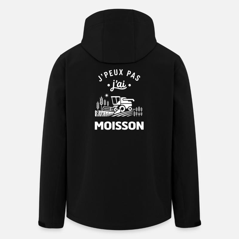 J'peux pas j'ai Moisson - Veste softshell homme en polyester recyclé Stanley/Stella - noir
