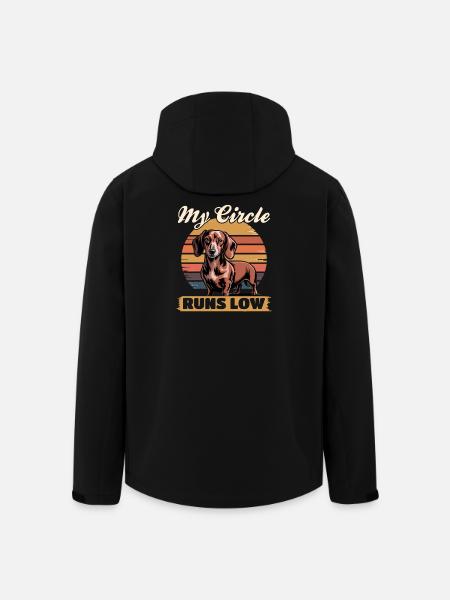 Funny Dog Breed Dachshund - Men’s Recycled Softshell Jacket by Stanley/Stella - black