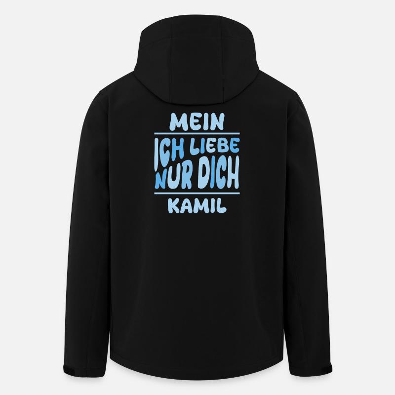 Geschenk für Kamil - Recycelte Männer Softshell-Jacke von Stanley/Stella - Schwarz