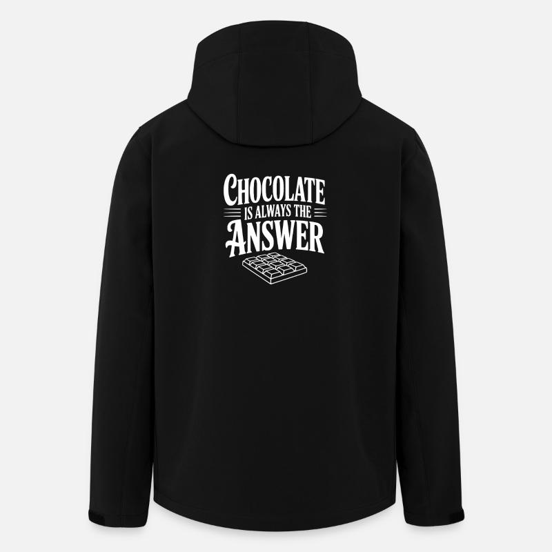 Le chocolat est toujours la solution - Veste softshell homme en polyester recyclé Stanley/Stella - noir
