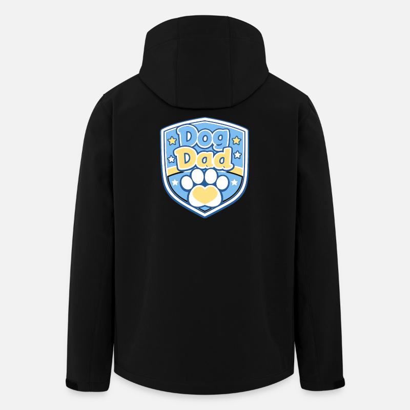 Hundevater Schild Motiv - Recycelte Männer Softshell-Jacke von Stanley/Stella - Schwarz