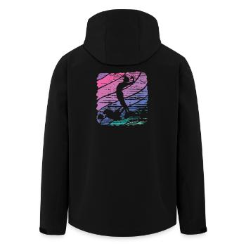 Artistic Swim Team Synchronschwimmen - Recycelte Männer Softshell-Jacke von Stanley/Stella - Schwarz - Hinten - AI Model Male 185 light (185cm)
