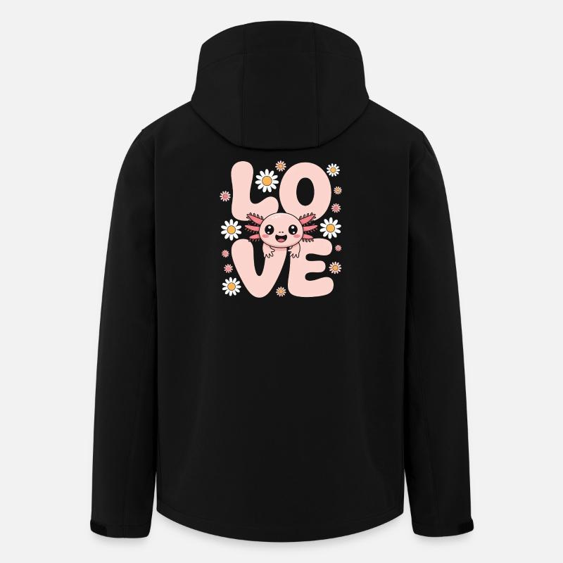 Pastel Love Kawaii Daisy Creature - Men’s Recycled Softshell Jacket by Stanley/Stella - black