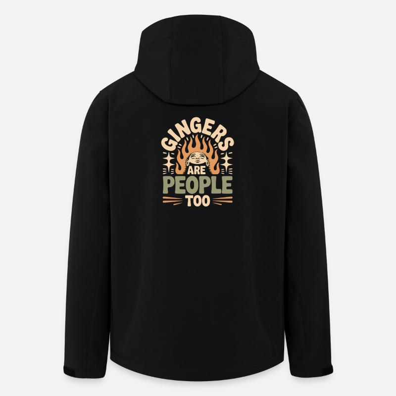 Gingers Are People Too - Recycelte Männer Softshell-Jacke von Stanley/Stella - Schwarz