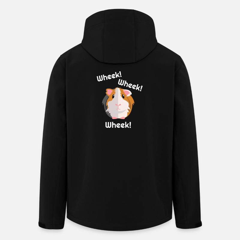 TwoTone Guinea Pig Wheek Icon - Men’s Recycled Softshell Jacket by Stanley/Stella - black