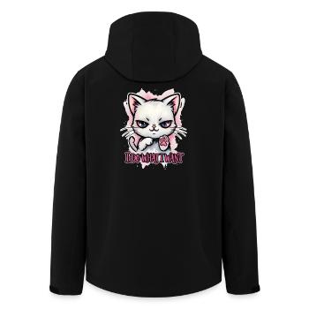 Freche Katze I Do What I Want - Recycelte Männer Softshell-Jacke von Stanley/Stella - Schwarz - Hinten - AI Model Male 185 light (185cm)