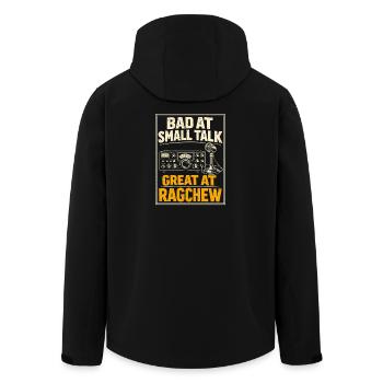Nul en banalité | Ragchew Funk Humour - Veste softshell homme en polyester recyclé Stanley/Stella - noir - Dos - AI Model Male 185 light (185cm)