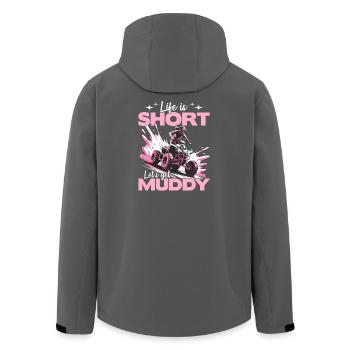 Quad ATV Femme Fille Quad Quad - Veste softshell homme en polyester recyclé Stanley/Stella - charbon - Dos - AI Model Male 185 light (185cm)