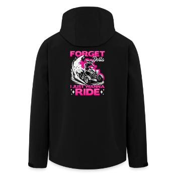 Quad ATV Femme Fille Quad Quad - Veste softshell homme en polyester recyclé Stanley/Stella - noir - Dos - AI Model Male 185 light (185cm)
