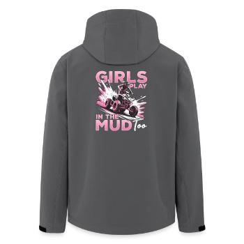 Quad ATV Femme Fille Quad Quad - Veste softshell homme en polyester recyclé Stanley/Stella - charbon - Dos - AI Model Male 185 light (185cm)