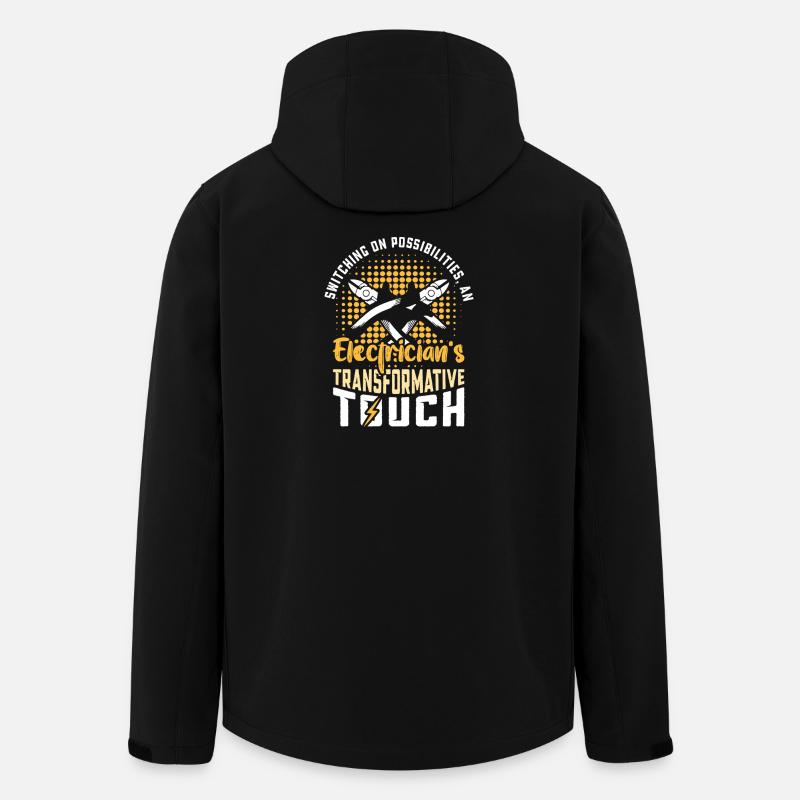 Electrician, Electronics Technician, Electrician - Men’s Recycled Softshell Jacket by Stanley/Stella - black