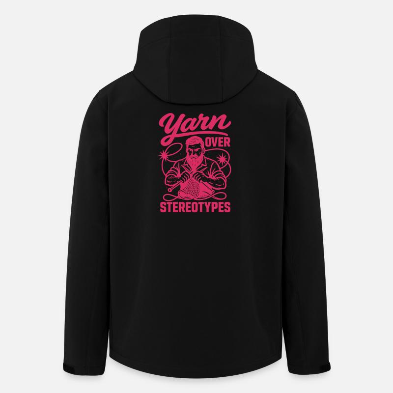 Ud over klichéer | Mænds strikning - Stanley/Stella herre softshelljakke i genanvendt polyester - sort
