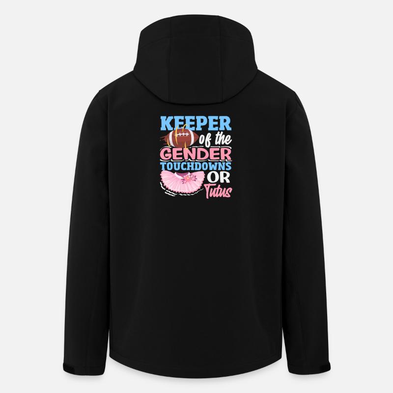 Hüter Des Geschlechts Touchdowns Oder Tutus - Recycelte Männer Softshell-Jacke von Stanley/Stella - Schwarz