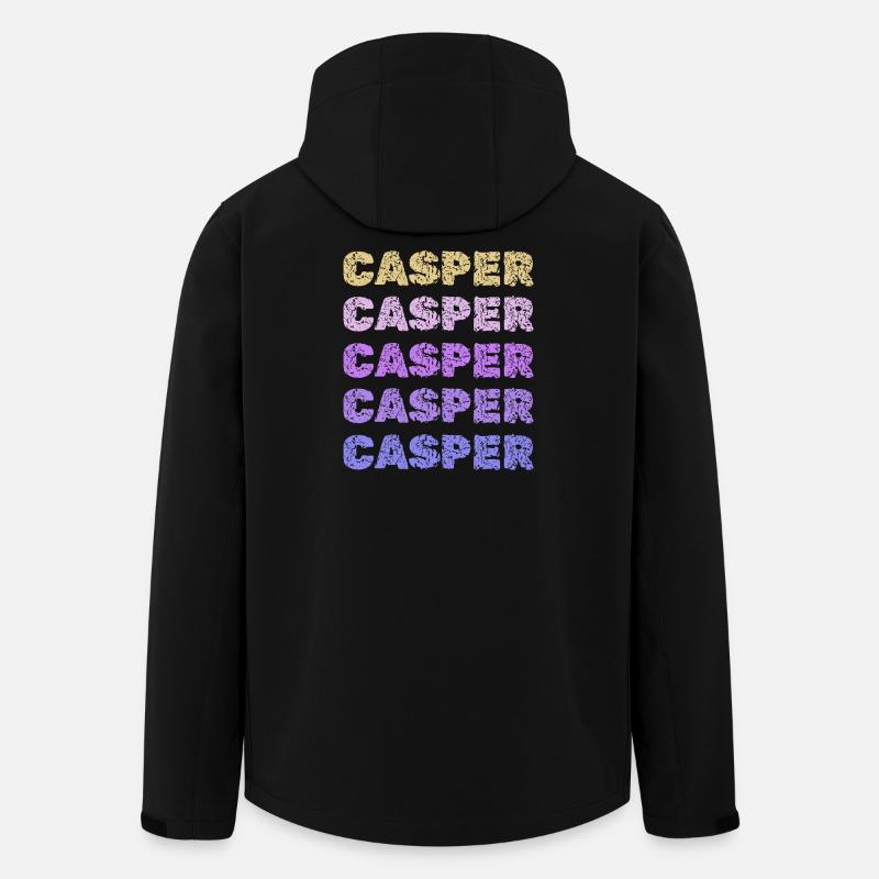 Casper - Veste softshell homme en polyester recyclé Stanley/Stella - noir