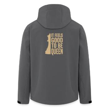 It Feels Good to Be a Queen – Chess Design - Recycelte Männer Softshell-Jacke von Stanley/Stella - Schwarz - Hinten - AI Model Male 185 light (185cm)