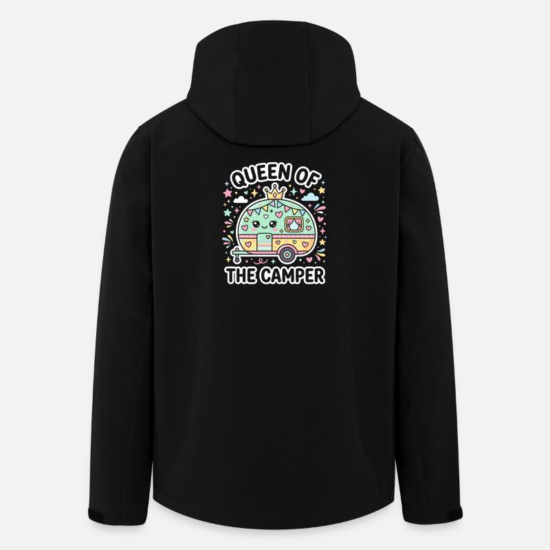 Reine du Camping-caravane Pastel - Veste softshell homme en polyester recyclé Stanley/Stella - noir