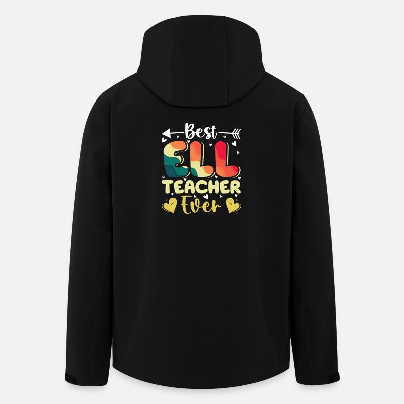 ELL Teacher English Language - Men’s Recycled Softshell Jacket by Stanley/Stella - black