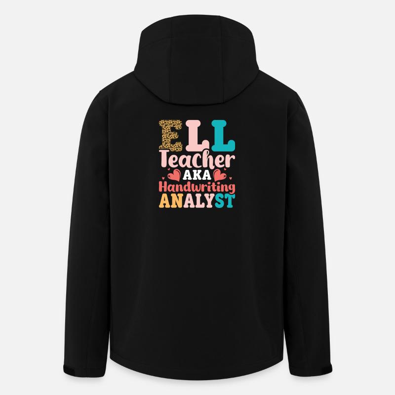 ELL-Lehrer englische Sprache - Recycelte Männer Softshell-Jacke von Stanley/Stella - Schwarz