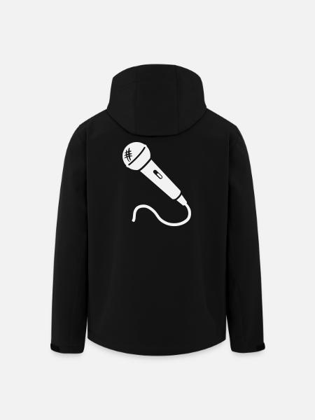 Microphone Karaoke Musician Singer Microphone Singing - Men’s Recycled Softshell Jacket by Stanley/Stella - black