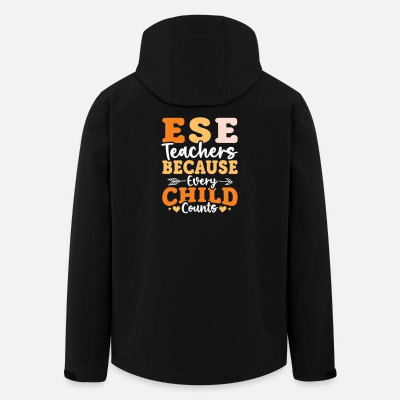 Gifts for ESE Teachers - Men’s Recycled Softshell Jacket by Stanley/Stella - black