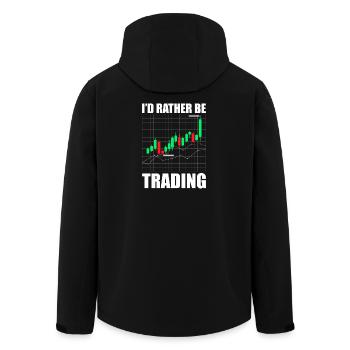 Je préférerais trader en bourse - Veste softshell homme en polyester recyclé Stanley/Stella - noir - Dos - AI Model Male 185 light (185cm)