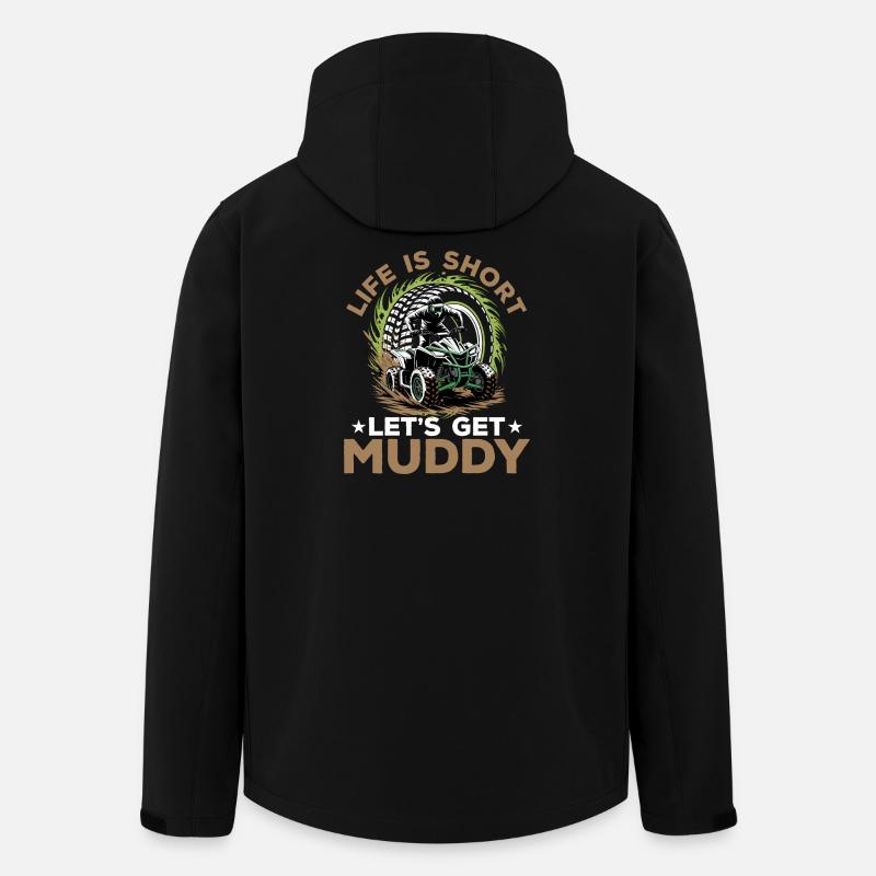 Quad ATV Garçons Hommes Quad Wheeler - Veste softshell homme en polyester recyclé Stanley/Stella - noir