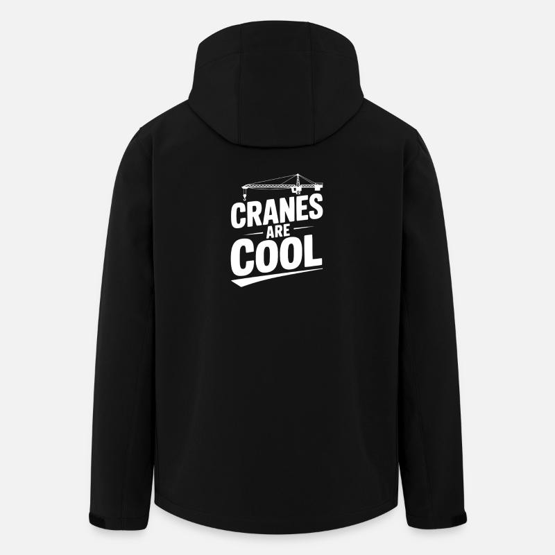 Cranes are Cool - Men’s Recycled Softshell Jacket by Stanley/Stella - black