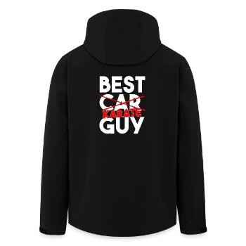 Bester Karate-Typ lustiger Kampfsport-Slogan - Recycelte Männer Softshell-Jacke von Stanley/Stella - Schwarz - Hinten - AI Model Male 185 light (185cm)