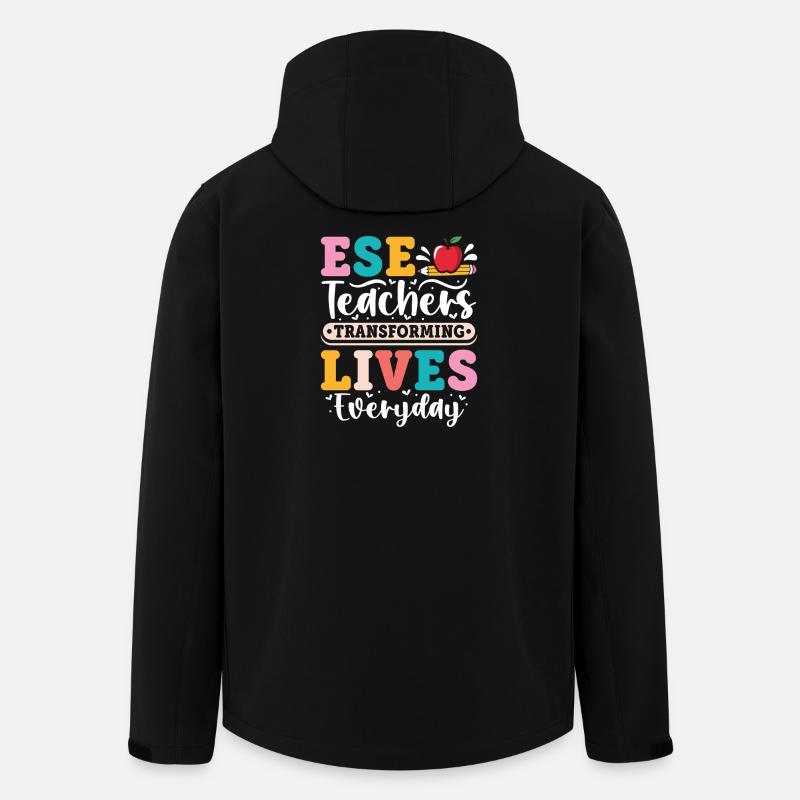 Gifts for ESE Teachers - Men’s Recycled Softshell Jacket by Stanley/Stella - black