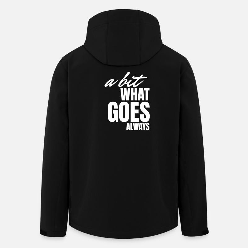 A bisserl wos gäht oiwei. - Men’s Recycled Softshell Jacket by Stanley/Stella - black