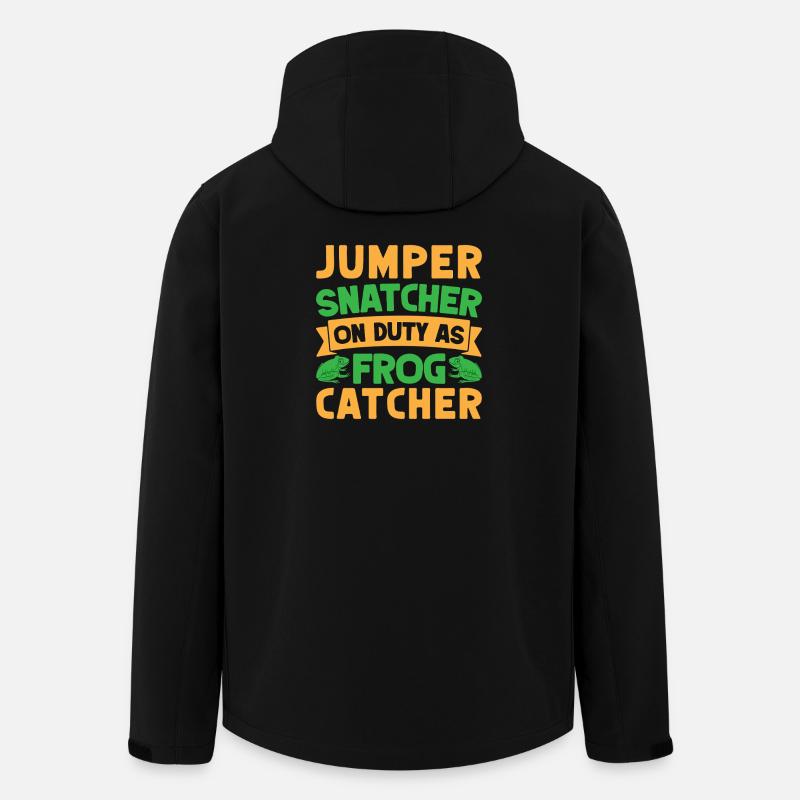 Frog Catcher Jumper Snatcher Frog - Recycelte Männer Softshell-Jacke von Stanley/Stella - Schwarz