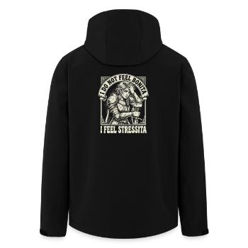 Je ne me sens pas bonita O Stressita - Veste softshell homme en polyester recyclé Stanley/Stella - noir - Dos - AI Model Male 185 light (185cm)