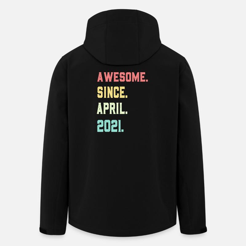 Großartig seit April 2021 - Recycelte Männer Softshell-Jacke von Stanley/Stella - Schwarz