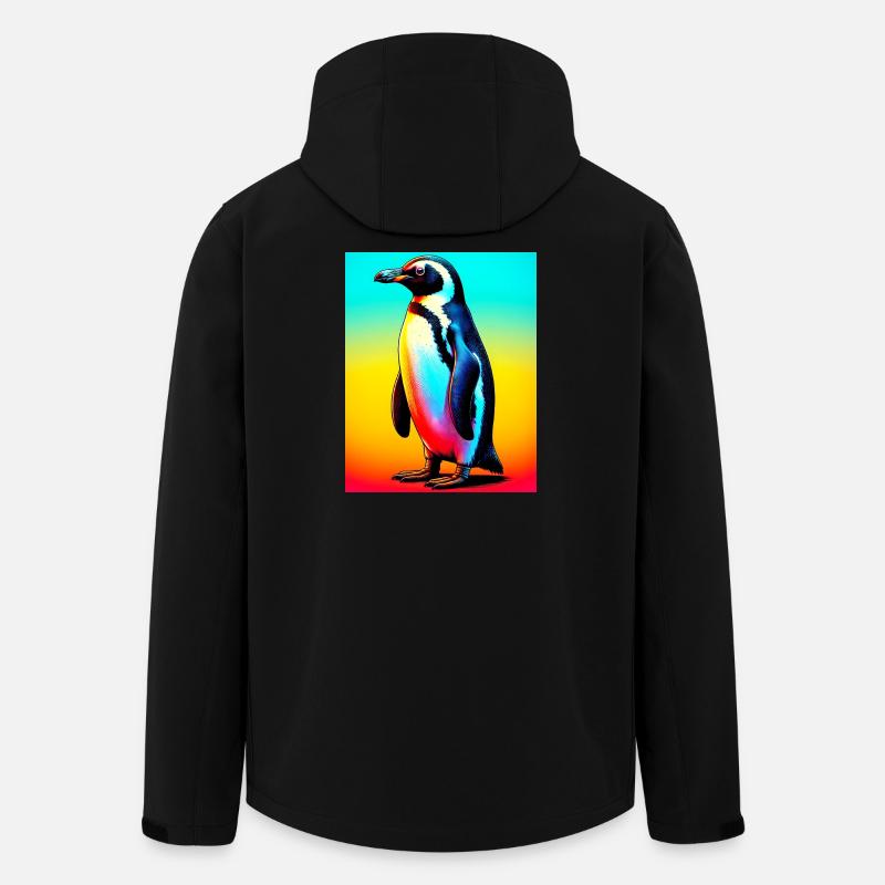 Pinguin - Recycelte Männer Softshell-Jacke von Stanley/Stella - Schwarz