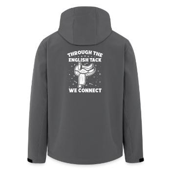 Hippodrome anglais de cavalier amateur Nous nous connectons - Veste softshell homme en polyester recyclé Stanley/Stella - charbon - Dos - AI Model Male 185 light (185cm)