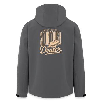 Local Sourdough Dealer Tee - Men’s Recycled Softshell Jacket by Stanley/Stella - anthracite - Back - AI Model Male 185 light (185cm)