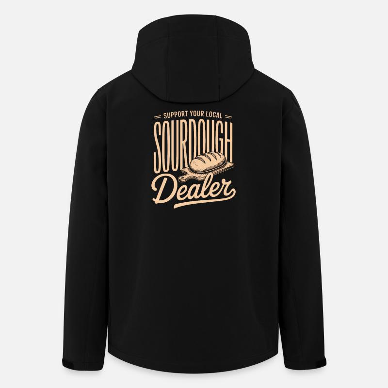 Lokaler Sauerteighändler-Tee - Recycelte Männer Softshell-Jacke von Stanley/Stella - Schwarz