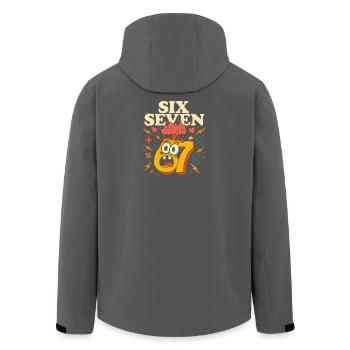 Six Seven 67 Italian Brainrot Nerd Humour Drôle - Veste softshell homme en polyester recyclé Stanley/Stella - noir - Dos - AI Model Male 185 light (185cm)