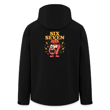 Six Seven 67 Italian Brainrot Nerd Humour Drôle - Veste softshell homme en polyester recyclé Stanley/Stella - noir - Dos - AI Model Male 185 light (185cm)