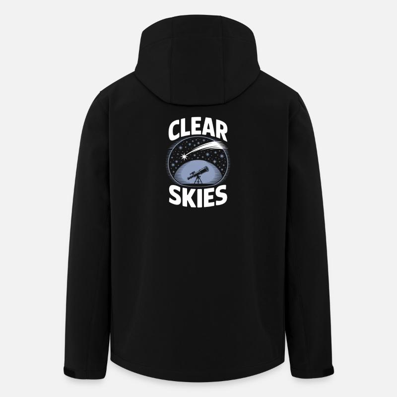 Clear Skies Telescope Stargazer - Men’s Recycled Softshell Jacket by Stanley/Stella - black