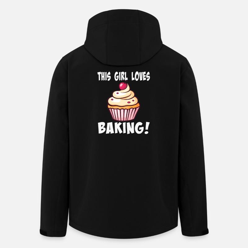 Cake Lover Cinnamon Cupcake - Men’s Recycled Softshell Jacket by Stanley/Stella - black