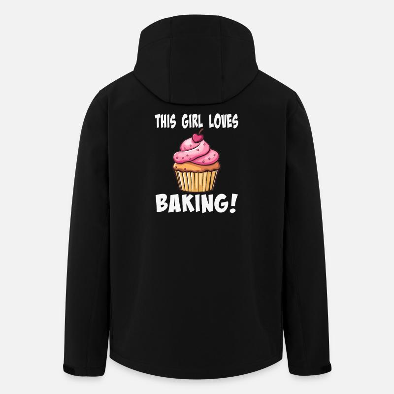 This girl loves baking cupcake - Men’s Recycled Softshell Jacket by Stanley/Stella - black