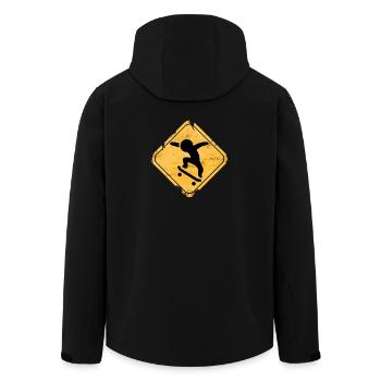 Panneau Skateboard Vintage - Veste softshell homme en polyester recyclé Stanley/Stella - noir - Dos - AI Model Male 185 light (185cm)