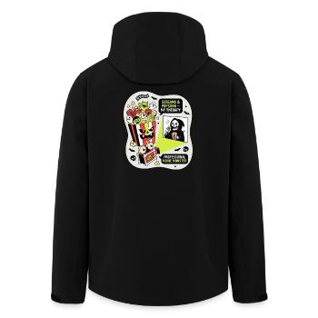 Thérapie des monstres du popcorn - Veste softshell homme en polyester recyclé Stanley/Stella - noir - Dos - AI Model Male 185 light (185cm)