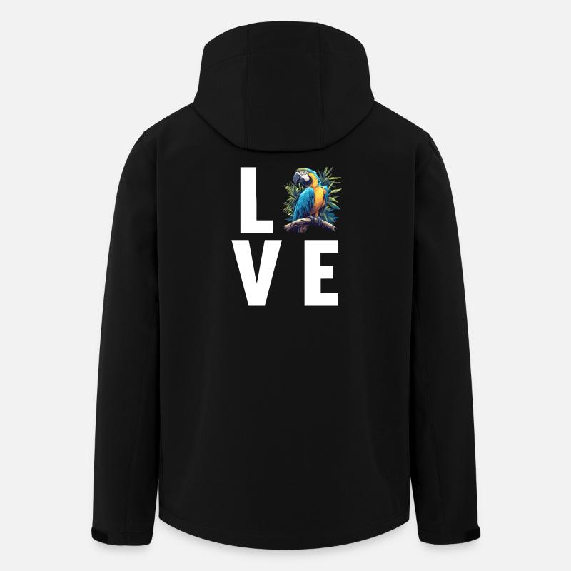 Macaw's Era - Men’s Recycled Softshell Jacket by Stanley/Stella - black